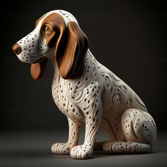 Animals Porcelain Hound dog